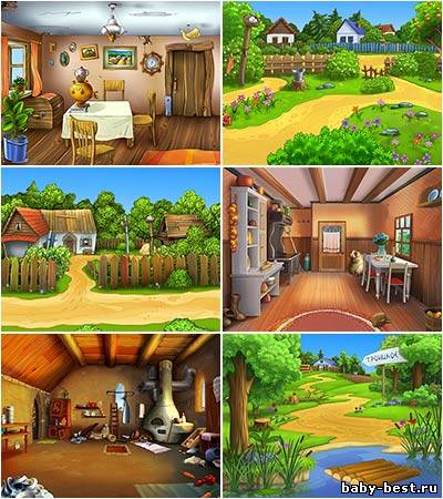 Замечательные детские фоны для фотошопа