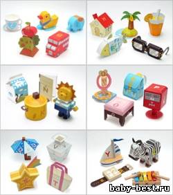 Бумажные фигурки на каждую букву английского алфавита