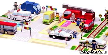 Игровое поле - дорога. Распечатай, вырежи, склей