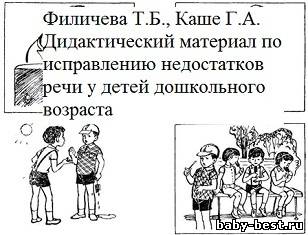 Дидактический материал по исправлению недостатков речи у детей дошкольного возраста