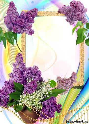 Рамка для фото - Сирень в цвету