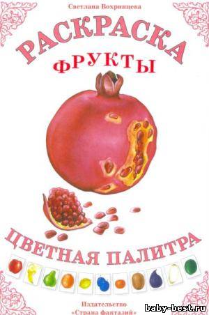 Фрукты. Раскраска