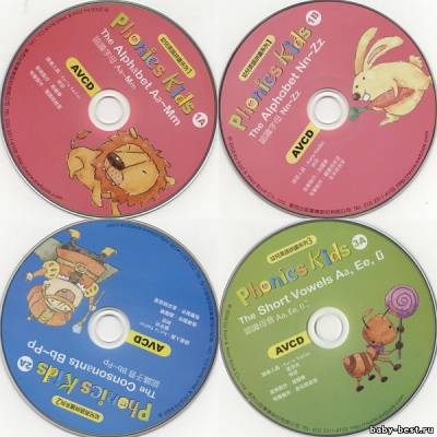 Phonics Kids 1A, 1B, 2A, 2B, 3A, 3B (VCDs + Book) (2006) DAT+PDF