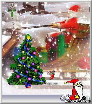 Новогодний праздник на десктоп