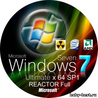 WINDOWS 7 ULTIMATE SP1 x64 REACTOR Full (25.07.2011)