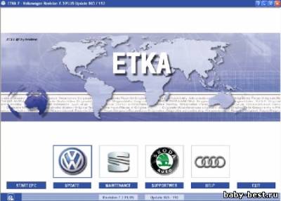 ETKA 7.3 Plus International 07/2011 + Online Updates (27.07.11) Многоязычная версия