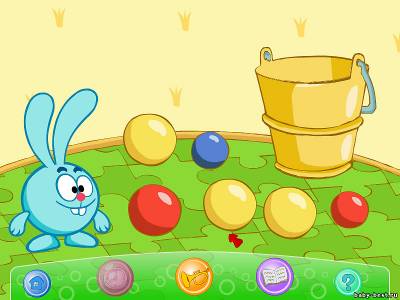 Детская развивающая игра: Смешарики. Круглая компания