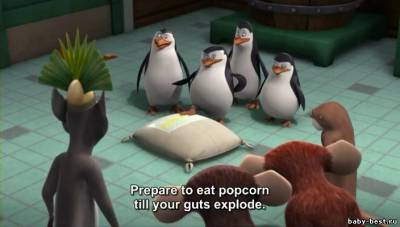 Пингвины Мадагаскара: Паника из-за попкорна / The Penguins Of Madagascar: Popcorn Panic (2009) DVDRip