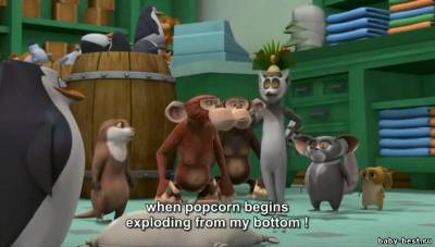 Пингвины Мадагаскара: Паника из-за попкорна / The Penguins Of Madagascar: Popcorn Panic (2009) DVDRip