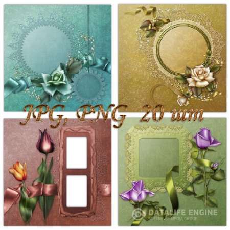 PSD исходники для фотошопа FloralQP