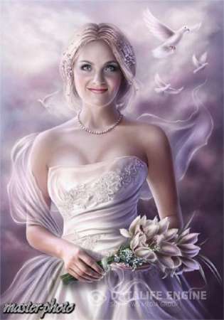 Женский шаблон для фотошопа – Сказочная невеста