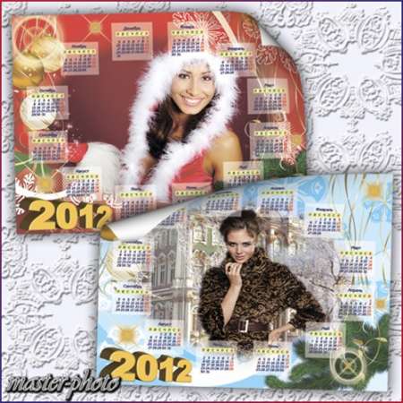 Новогодняя рамка-календарь для фотошопа - Скоро, скоро Новый Год!