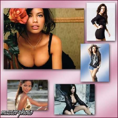 Набор женских шаблонов для фотошопа - Гламур 2