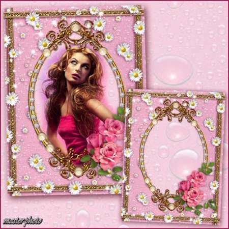 Рамка для фотошопа - Малиновые мечты