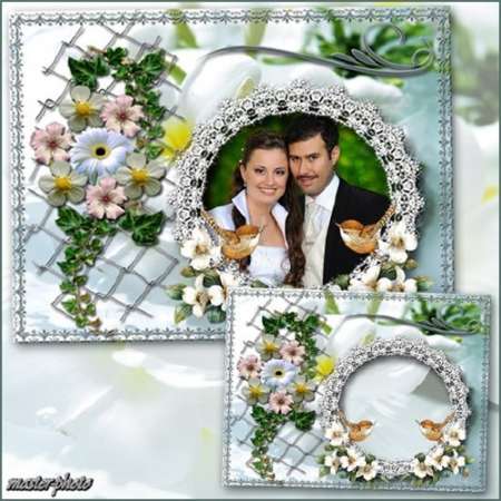 Романтическая рамка для фотошопа - Поющие в терновнике