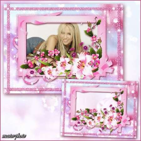 Красивая рамка для фотошопа - Утону в твоих глазах