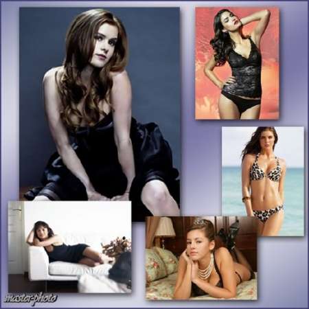 Набор женских шаблонов для фотошопа - Гламур 7