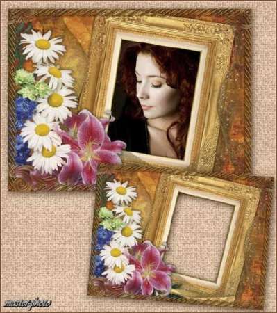 Цветочная рамка для фотошопа - Моя тайна