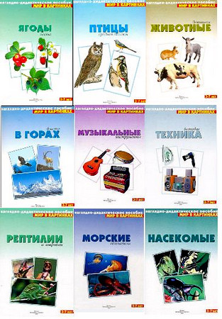 Мир в картинках. Наглядно-дидактические пособия. 9 книг
