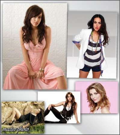 Набор женских шаблонов для фотошопа - Гламур 10