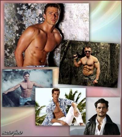 Набор мужских шаблонов для фотошопа – Гламур 12