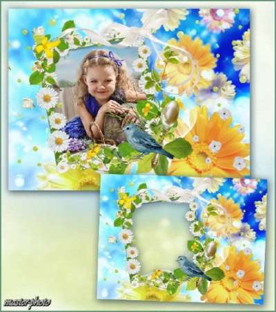 Летняя рамка для фотошопа – Мой цветочный рай