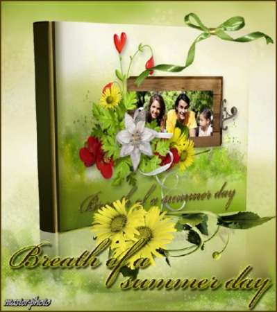 Фотокнига для фотошопа – Дыхание летнего дня