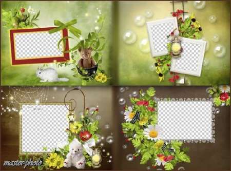 Фотокнига для фотошопа – Дыхание летнего дня