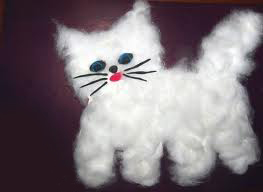 Аппликация из ваты с ребенком 3-4х лет