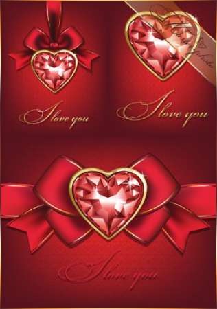 PSD исходник для фотошопа - Прекрасные Валентинки