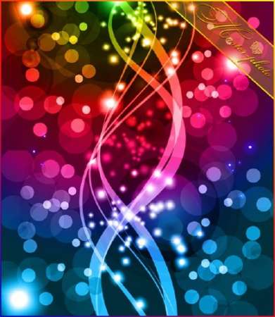 PSD исходник для работы в фотошопе - Яркое сияние