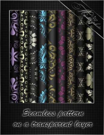 Декоративые узоры/patterns на прозрачном фоне