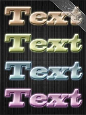 Светящиеся стили для фотошопа - Stili Mix 17