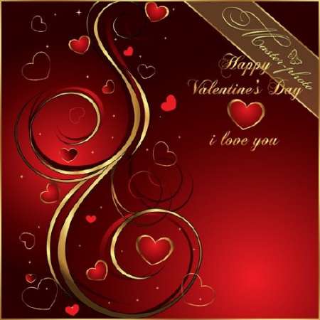 Многослойный PSD исходник для фотошопа с сердцами