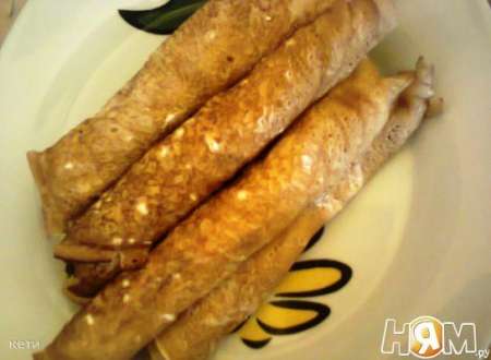 Блины со сметано-творожной начинкой