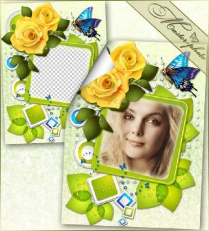 Весенняя рамочка для фотографий - Утро теплое