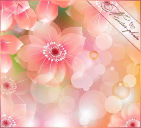 Многослойный PSD исходник для photoshop - Магия весны