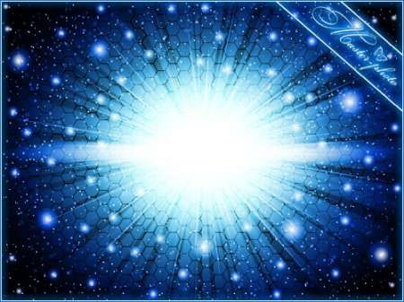 PSD исходник для фотошопа - Ночное звездное небо