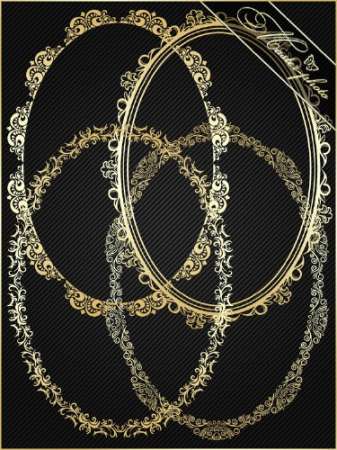 Photoshop psd исходник - Декоративные рамки вырезы