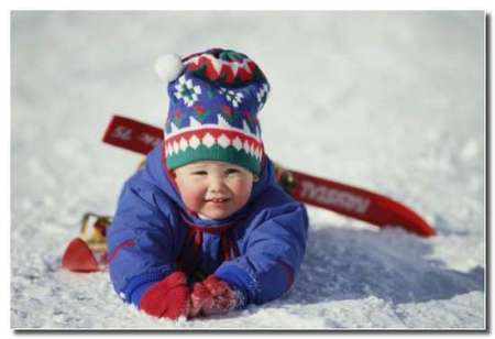 Зимний спорт для самых маленьких