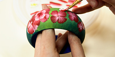 Роспись в технике двойной мазок